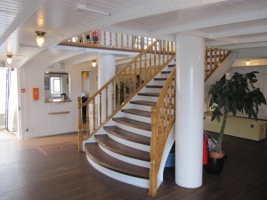 11 Oct 2014 - PS Vevey staircase to 1st class deck.